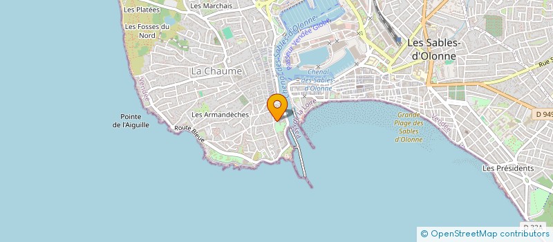 localisation de l'entreprise MADAME FRANCOISE COURILLEAU  LES SABLES D'OLONNE