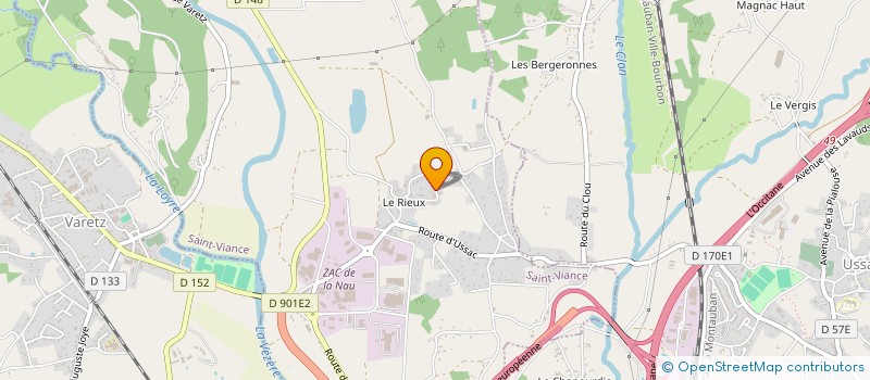 localisation de l'entreprise MADAME FRANCOISE COURNIL  SAINT-VIANCE