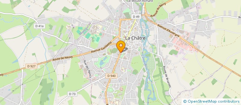 localisation de l'entreprise MADAME FRANCOISE COURREGES à LA CHATRE