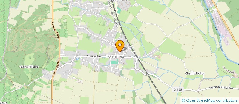 localisation de l'entreprise MADAME FRANCOISE COURVOISIER  FONTAINES