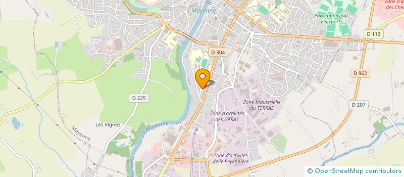 localisation de l'entreprise MADAME FRANCOISE COUSIN  MAYENNE