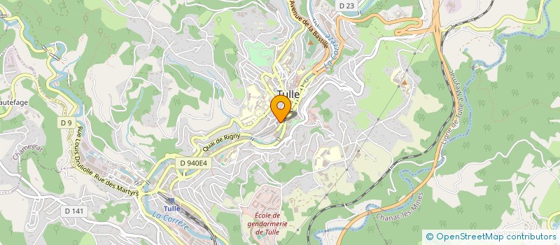 localisation de l'entreprise MADAME FRANCOISE COUSSAERT  TULLE