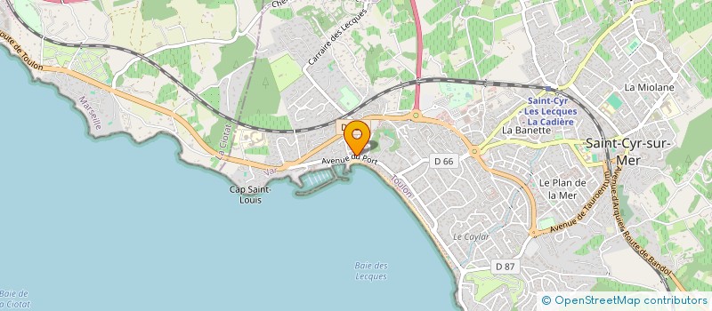 localisation de l'entreprise MADAME FRANCOISE COUSSON à SAINT-CYR-SUR-MER