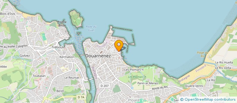 localisation de l'entreprise MADAME FRANCOISE COUSTAL à DOUARNENEZ