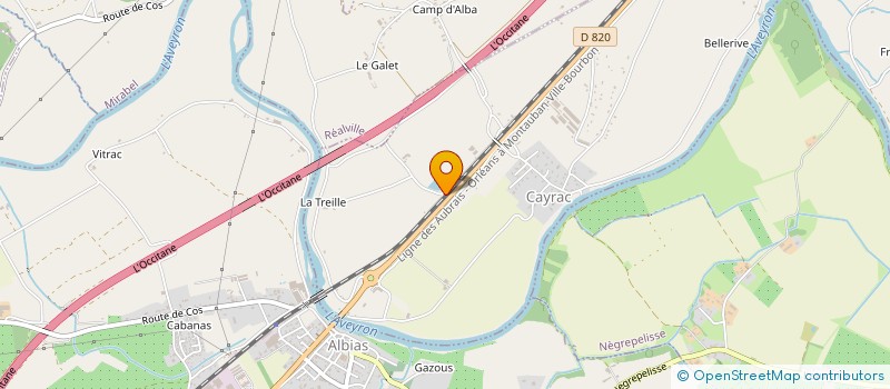 localisation de l'entreprise MADAME FRANCOISE COUSTEILS  CAYRAC