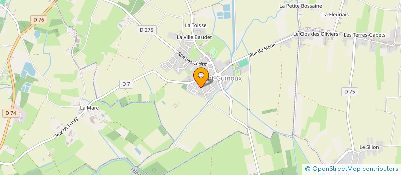 localisation de l'entreprise MADAME FRANCOISE COUTENTIN à SAINT-SULIAC
