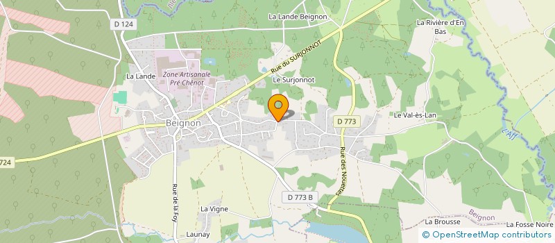 localisation de l'entreprise MADAME FRANCOISE CROSNIER  BEIGNON