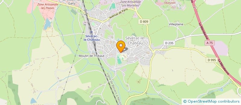 localisation de l'entreprise MADAME FRANCOISE CROUZET  SEVERAC D'AVEYRON