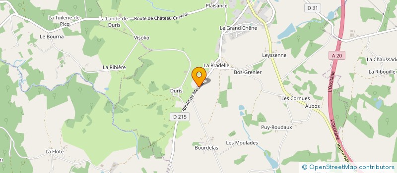 localisation de l'entreprise MADAME FRANCOISE CROUZILLE  MAGNAC-BOURG