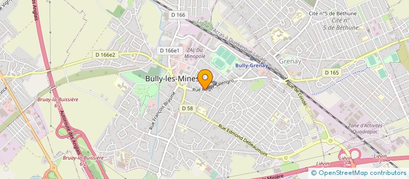 localisation de l'entreprise MADAME FRANCOISE CUVELLIEZ à BULLY-LES-MINES