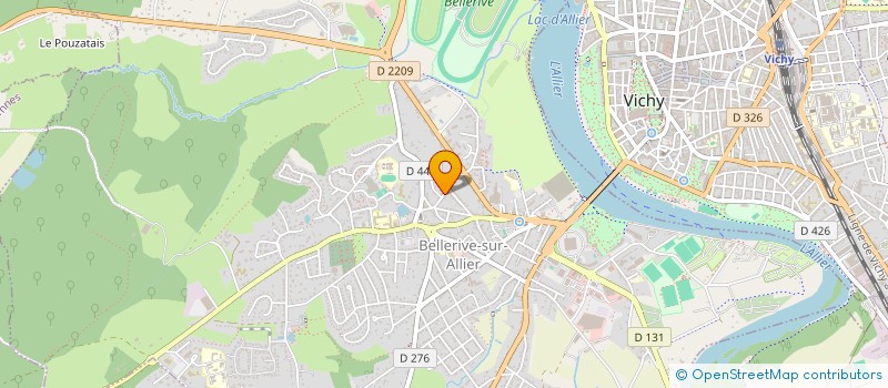 localisation de l'entreprise MADAME FRANCOISE CUVIGNY  BELLERIVE-SUR-ALLIER