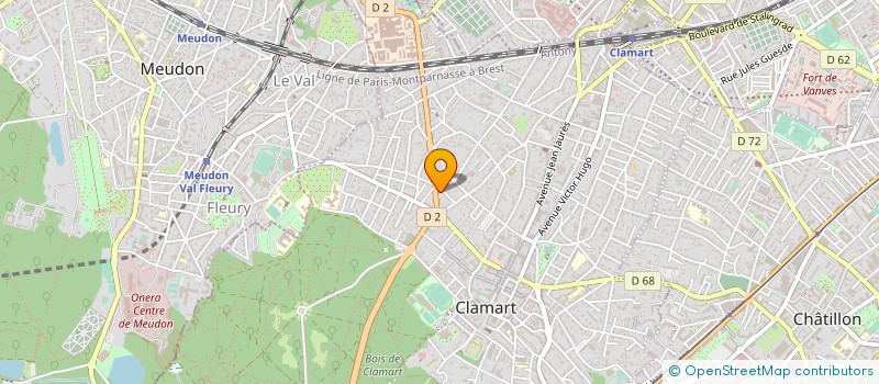 localisation de l'entreprise MADAME FRANCOISE DABIN à CLAMART
