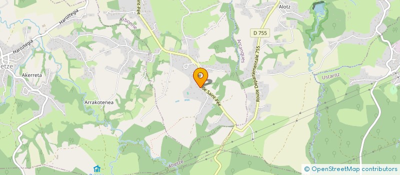 localisation de l'entreprise MADAME FRANCOISE DAGUERRE  ARBONNE