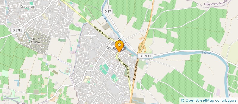 localisation de l'entreprise MADAME FRANCOISE DALMAU à SERIGNAN