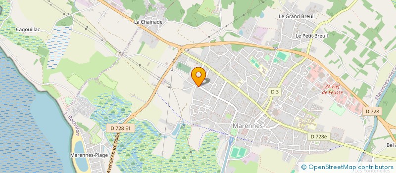 localisation de l'entreprise MADAME FRANCOISE DALOZ  MARENNES-HIERS-BROUAGE