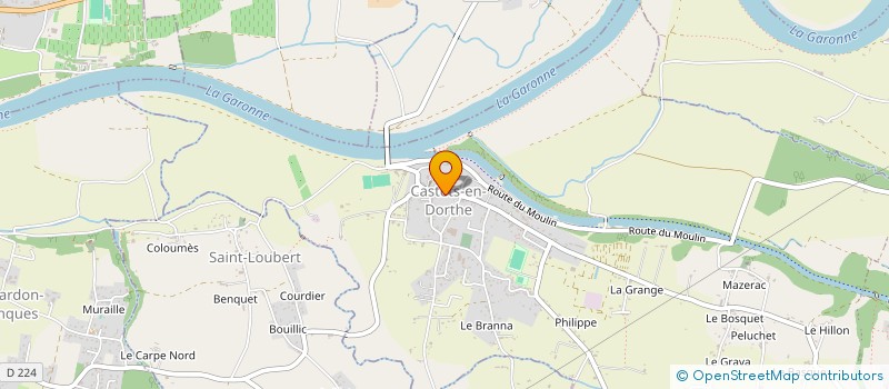 localisation de l'entreprise MADAME FRANCOISE DAMIT  CASTETS ET CASTILLON