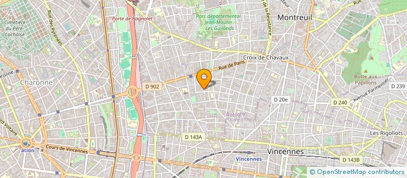 localisation de l'entreprise MADAME FRANCOISE DARRAS à MONTREUIL