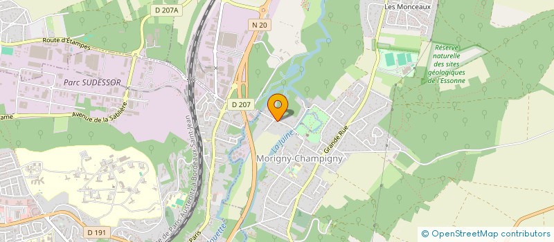 localisation de l'entreprise MADAME FRANCOISE DASSONNEVILE à MORIGNY-CHAMPIGNY