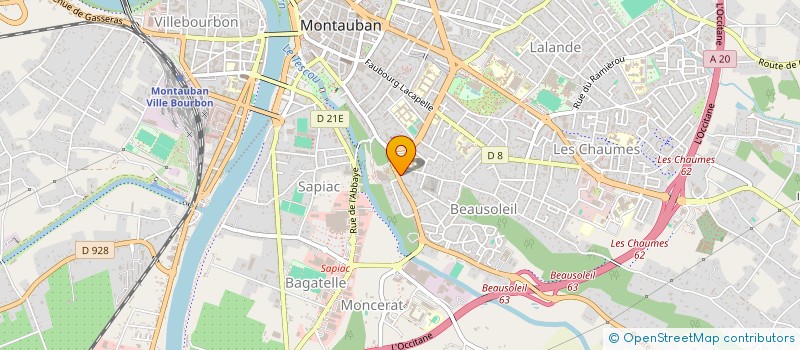 localisation de l'entreprise MADAME FRANCOISE DAUGE-ROUSSET  MONTAUBAN