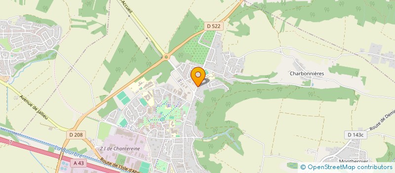 localisation de l'entreprise MADAME FRANCOISE DAVENAS  BOURGOIN-JALLIEU