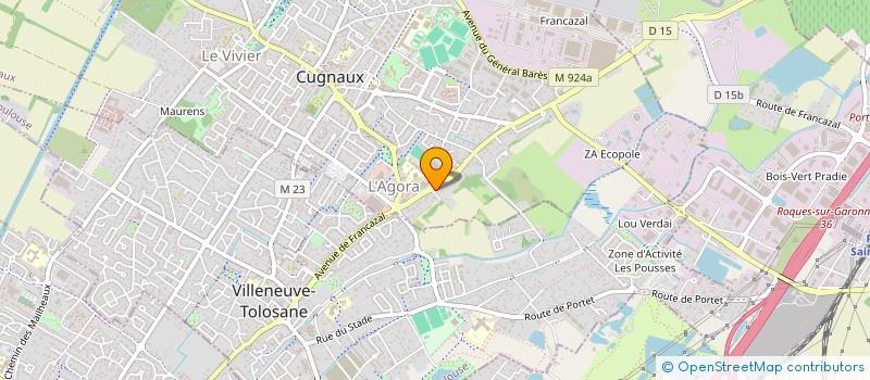 localisation de l'entreprise MADAME FRANCOISE DAVID  CUGNAUX