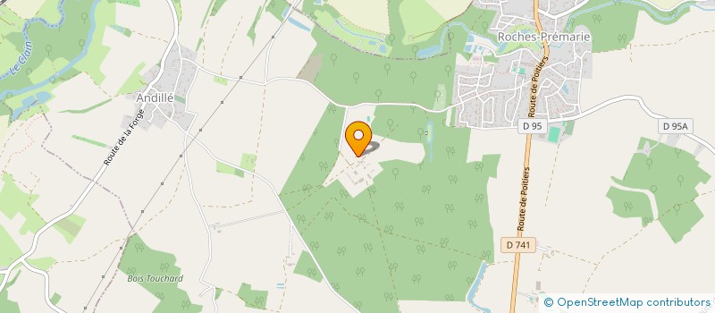 localisation de l'entreprise MADAME FRANCOISE DE BRETTES  NOUAILLE-MAUPERTUIS