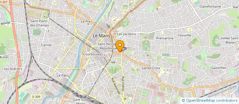 localisation de l'entreprise MADAME FRANCOISE DE LAJUGIE  LE MANS