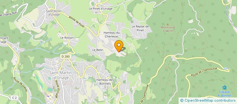 localisation de l'entreprise MADAME FRANCOISE DE PALO  SAINT-MARTIN-D'URIAGE