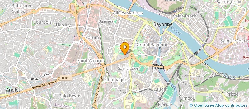 localisation de l'entreprise MADAME FRANCOISE DE ROSE  BAYONNE