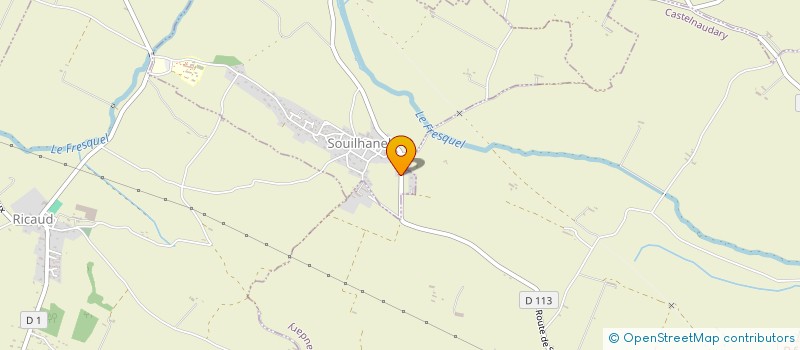 localisation de l'entreprise MADAME FRANCOISE DECOSTER  SOUILHANELS