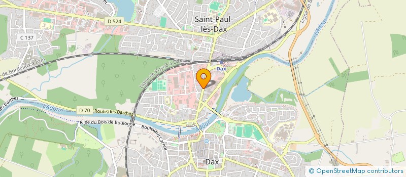 localisation de l'entreprise MADAME FRANCOISE DEKEYZER  DAX