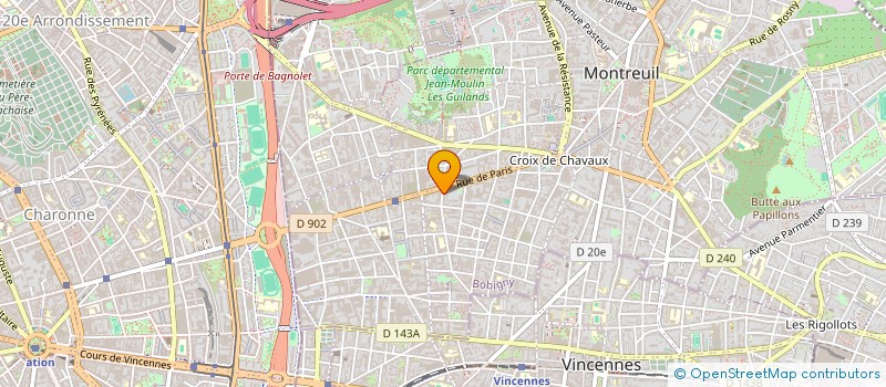 localisation de l'entreprise MADAME FRANCOISE DELAGE à MONTREUIL