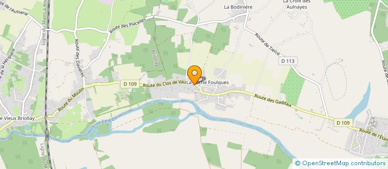 localisation de l'entreprise MADAME FRANCOISE DELALANDE  RIVES-DU-LOIR-EN-ANJOU