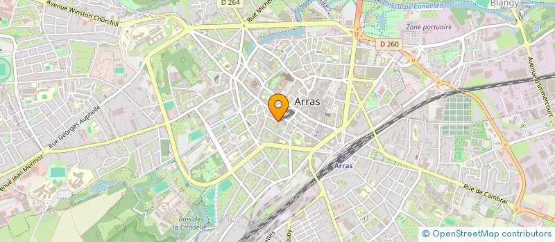 localisation de l'entreprise MADAME FRANCOISE DELEMER à ARRAS
