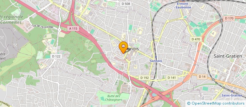 localisation de l'entreprise MADAME FRANCOISE DELESTRE  SANNOIS