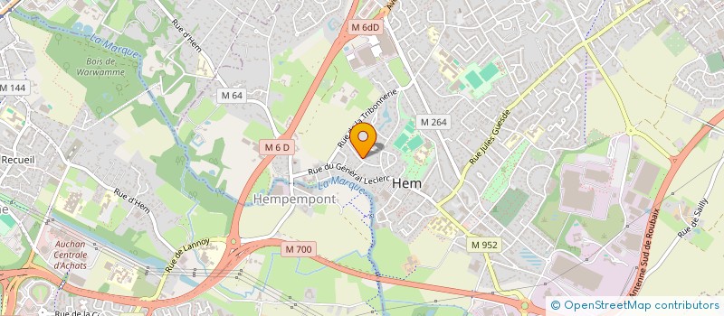 localisation de l'entreprise MADAME FRANCOISE DELOHEN  HEM