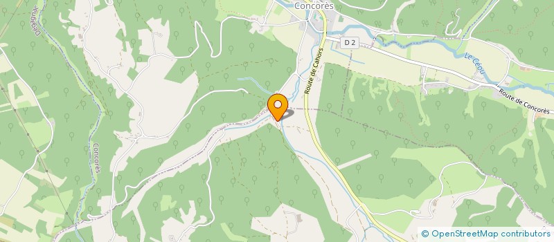 localisation de l'entreprise MADAME FRANCOISE DELSAHUT  CONCORES