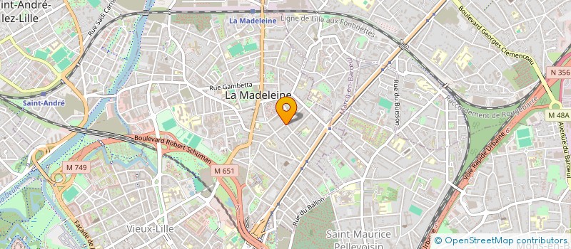 localisation de l'entreprise MADAME FRANCOISE DELSART à LA MADELEINE