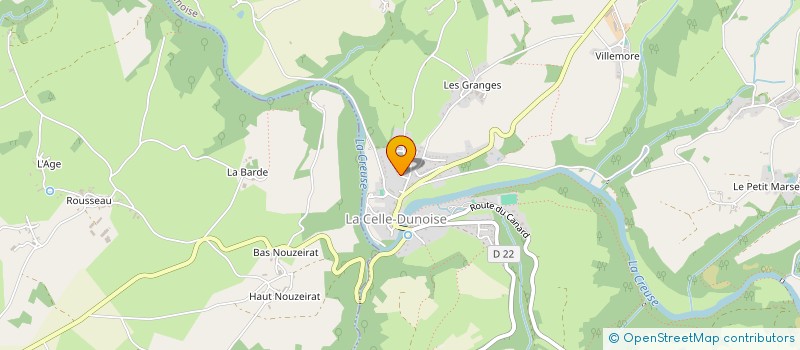 localisation de l'entreprise MADAME FRANCOISE DEMONJA  LA CELLE-DUNOISE