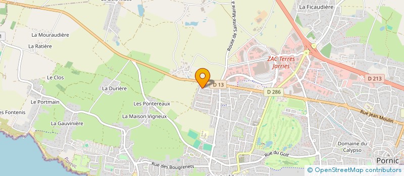 localisation de l'entreprise MADAME FRANCOISE DERRIEN  PORNIC