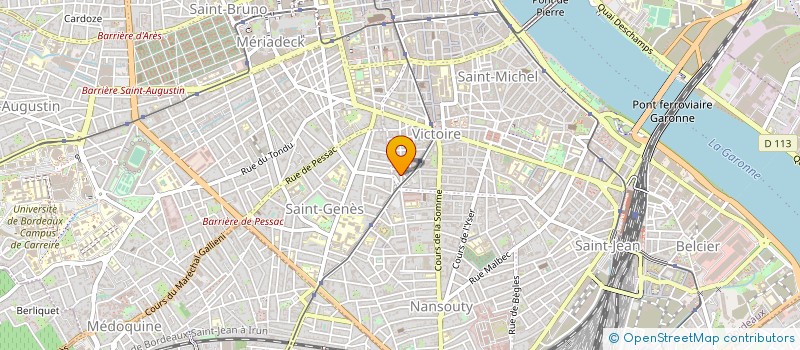 localisation de l'entreprise MADAME FRANCOISE DESCHAMPS  BORDEAUX