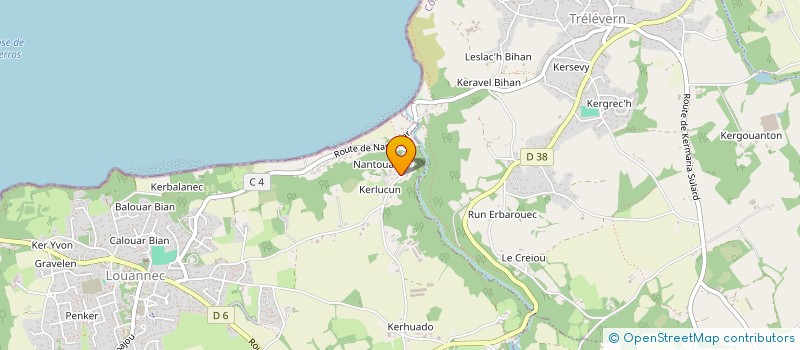 localisation de l'entreprise MADAME FRANCOISE DESCHAMPS  LOUANNEC