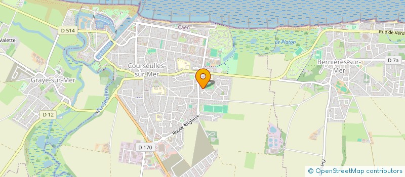 localisation de l'entreprise MADAME FRANCOISE DESGRANGES  COURSEULLES-SUR-MER