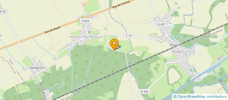 localisation de l'entreprise MADAME FRANCOISE DESMAREST  MAREST-DAMPCOURT