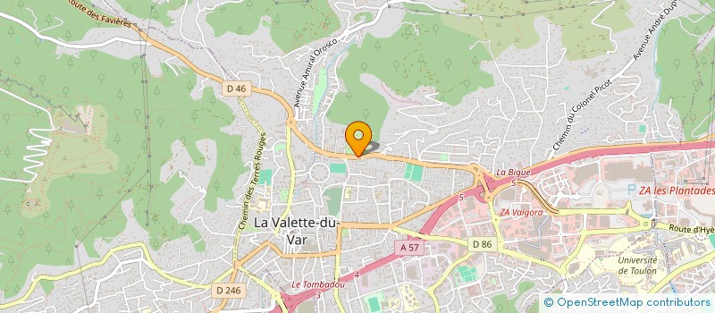 localisation de l'entreprise MADAME FRANCOISE DEVAL  LA VALETTE-DU-VAR