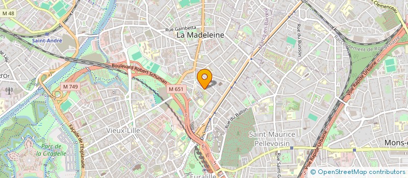 localisation de l'entreprise MADAME FRANCOISE DEVE à LA MADELEINE