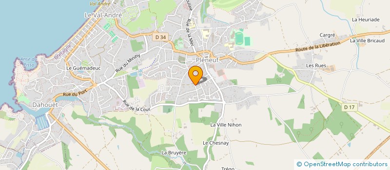 localisation de l'entreprise MADAME FRANCOISE DILET  PLENEUF-VAL-ANDRE