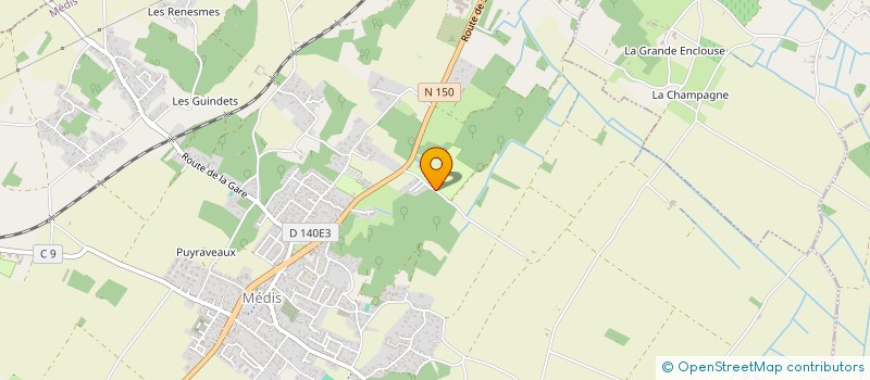 localisation de l'entreprise MADAME FRANCOISE DINET  MEDIS