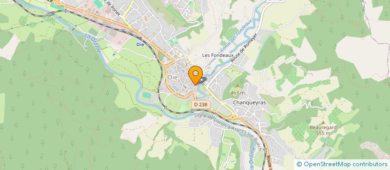 localisation de l'entreprise MADAME FRANCOISE DONIS à DIE