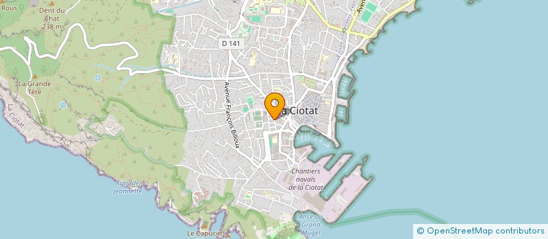 localisation de l'entreprise MADAME FRANCOISE DOREL à LA CIOTAT